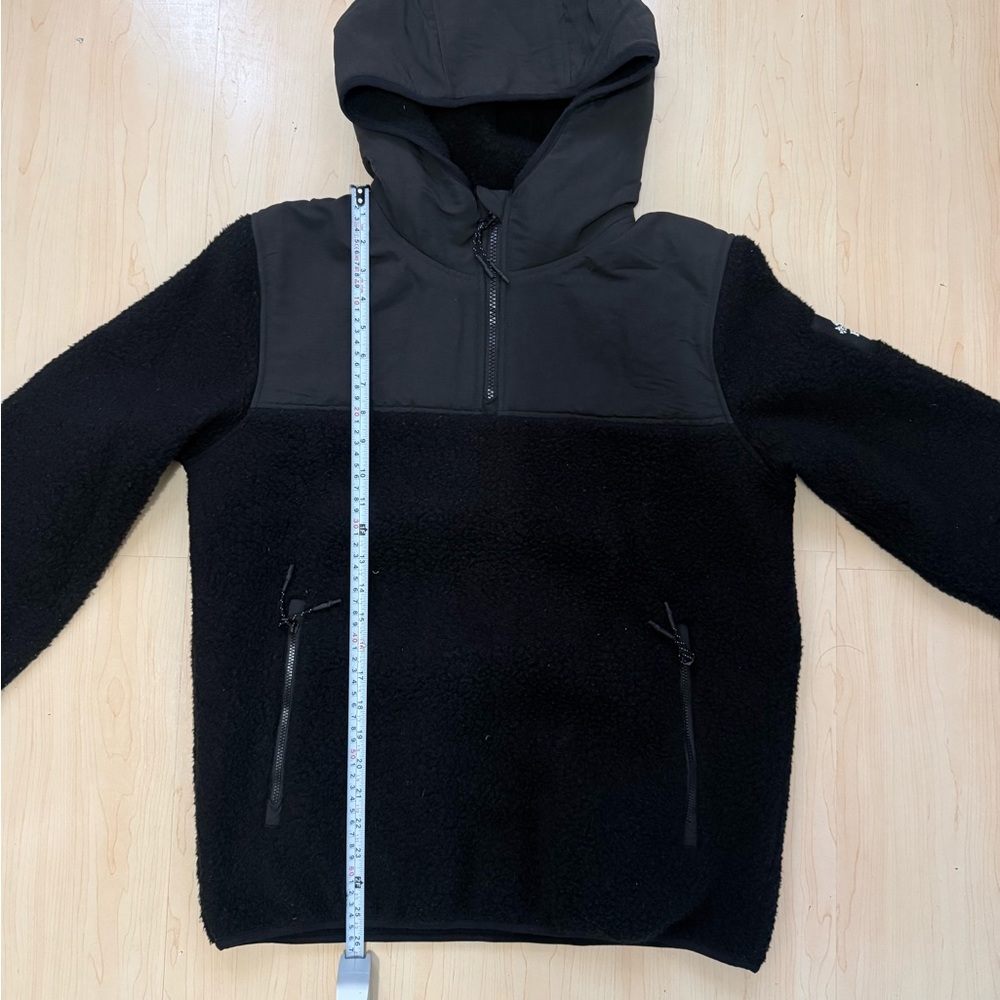 Roots Black Fleece Anorak Jacket - Picture 4 of 5
